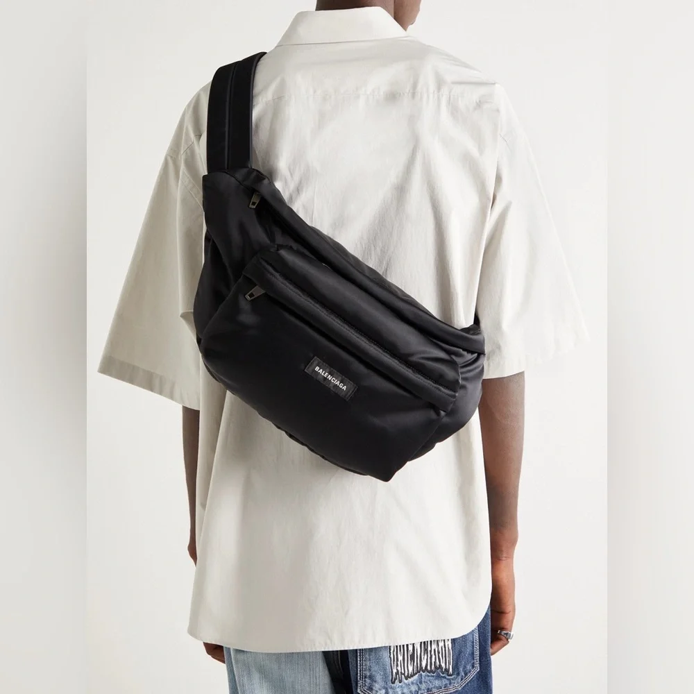 BALENCIAGA OVERSIZED NYLON BELT BAG - Picture 1 of 14